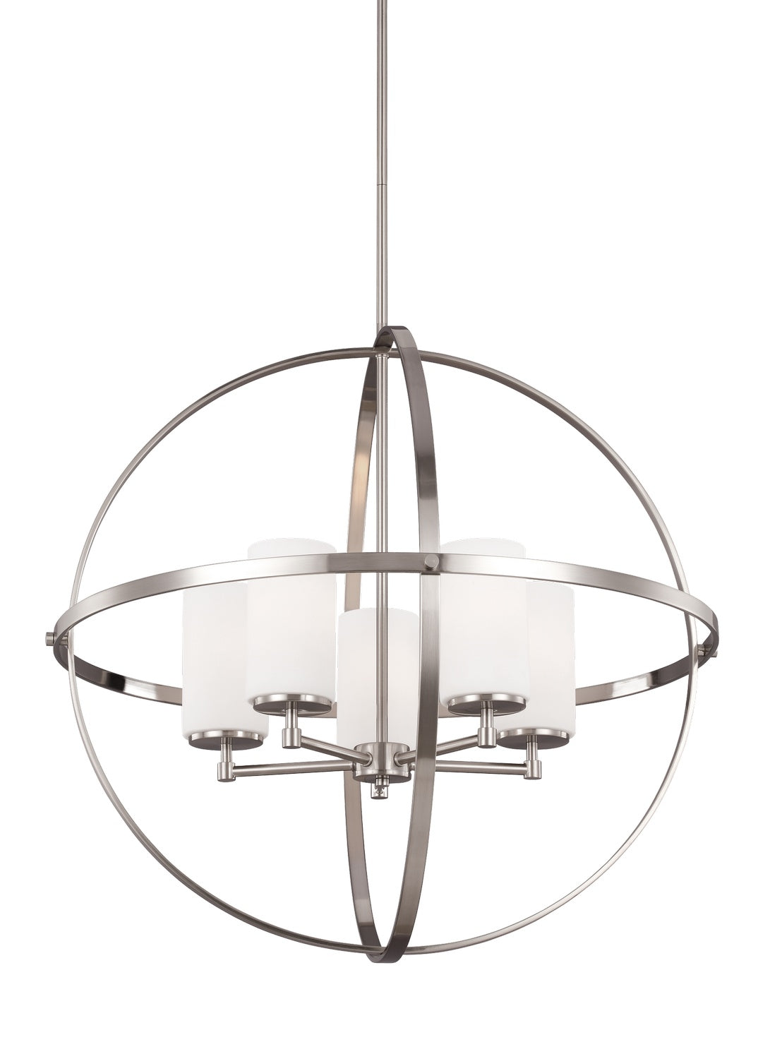 Generation Lighting - 3124605-962 - Five Light Chandelier - Alturas - Brushed Nickel