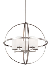 Generation Lighting - 3124605-962 - Five Light Chandelier - Alturas - Brushed Nickel