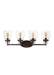 Generation Lighting - 4414504-710 - Four Light Wall/ Bath - Belton - Bronze