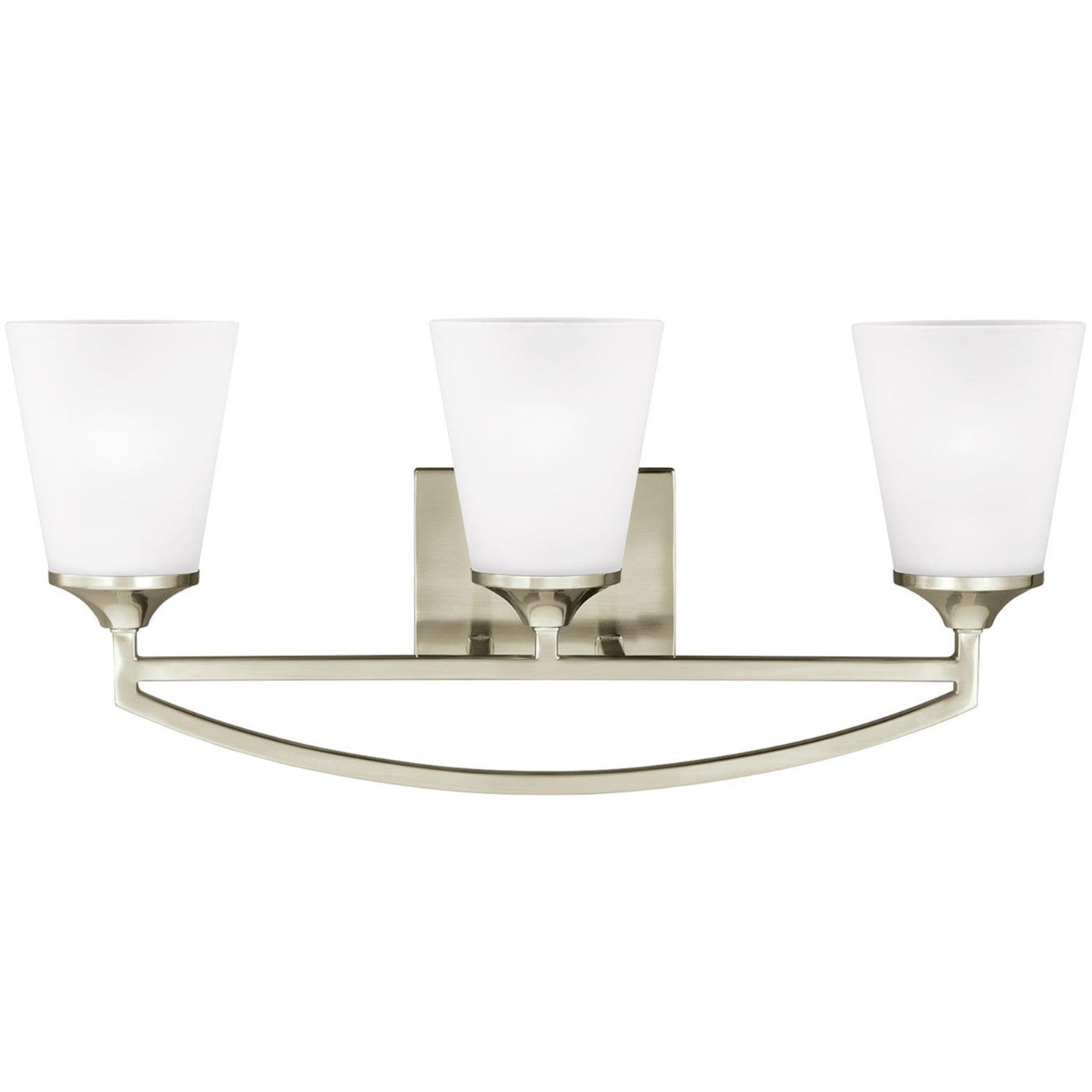 Generation Lighting - 4424503-962 - Three Light Wall / Bath - Hanford - Brushed Nickel