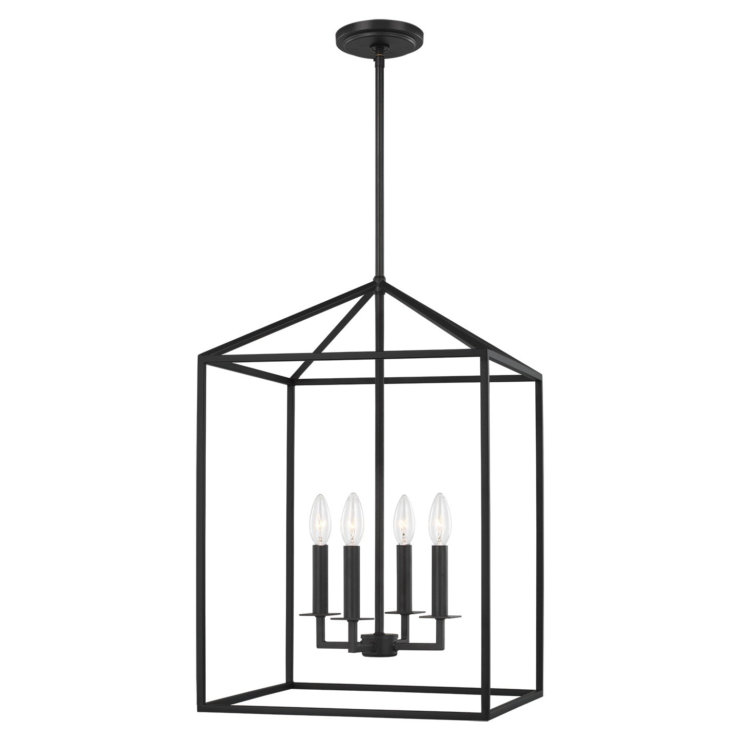 Generation Lighting - 5115004-112 - Four Light Hall / Foyer - Perryton - Midnight Black