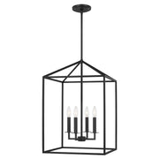 Generation Lighting - 5115004-112 - Four Light Hall / Foyer - Perryton - Midnight Black