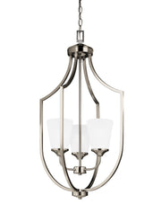 Generation Lighting - 5224503-962 - Three Light Hall / Foyer Pendant - Hanford - Brushed Nickel