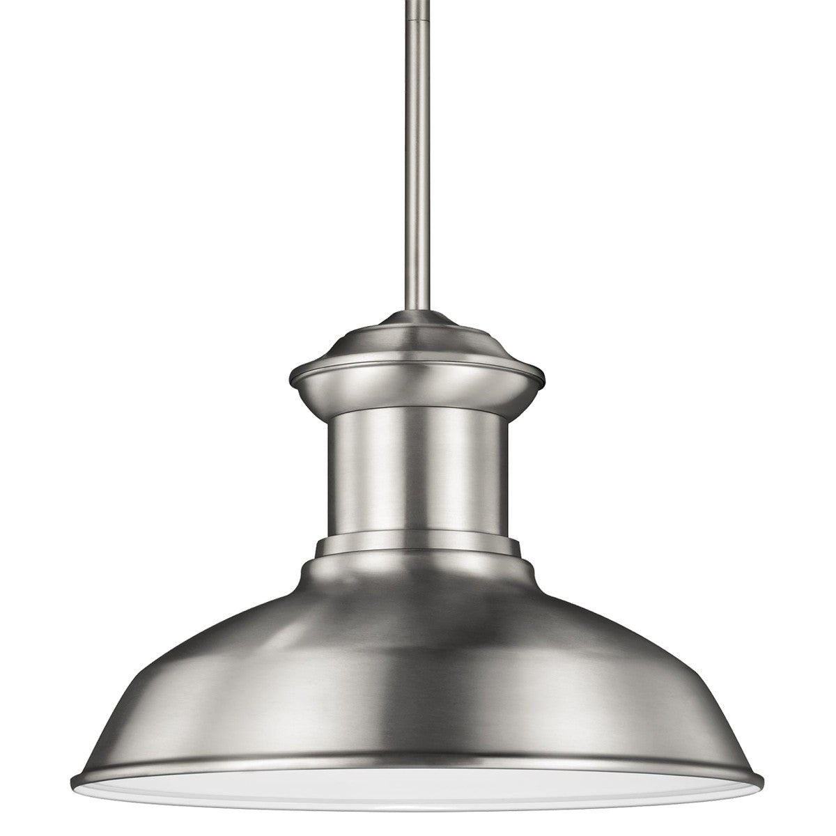 Generation Lighting - 6247701-04 - One Light Outdoor Pendant - Fredricksburg - Satin Aluminum