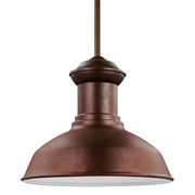 Generation Lighting - 6247701-44 - One Light Outdoor Pendant - Fredricksburg - Weathered Copper