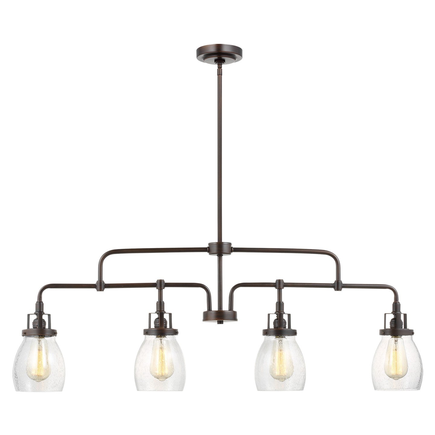 Generation Lighting - 6614504-710 - Four Light Island Pendant - Belton - Bronze