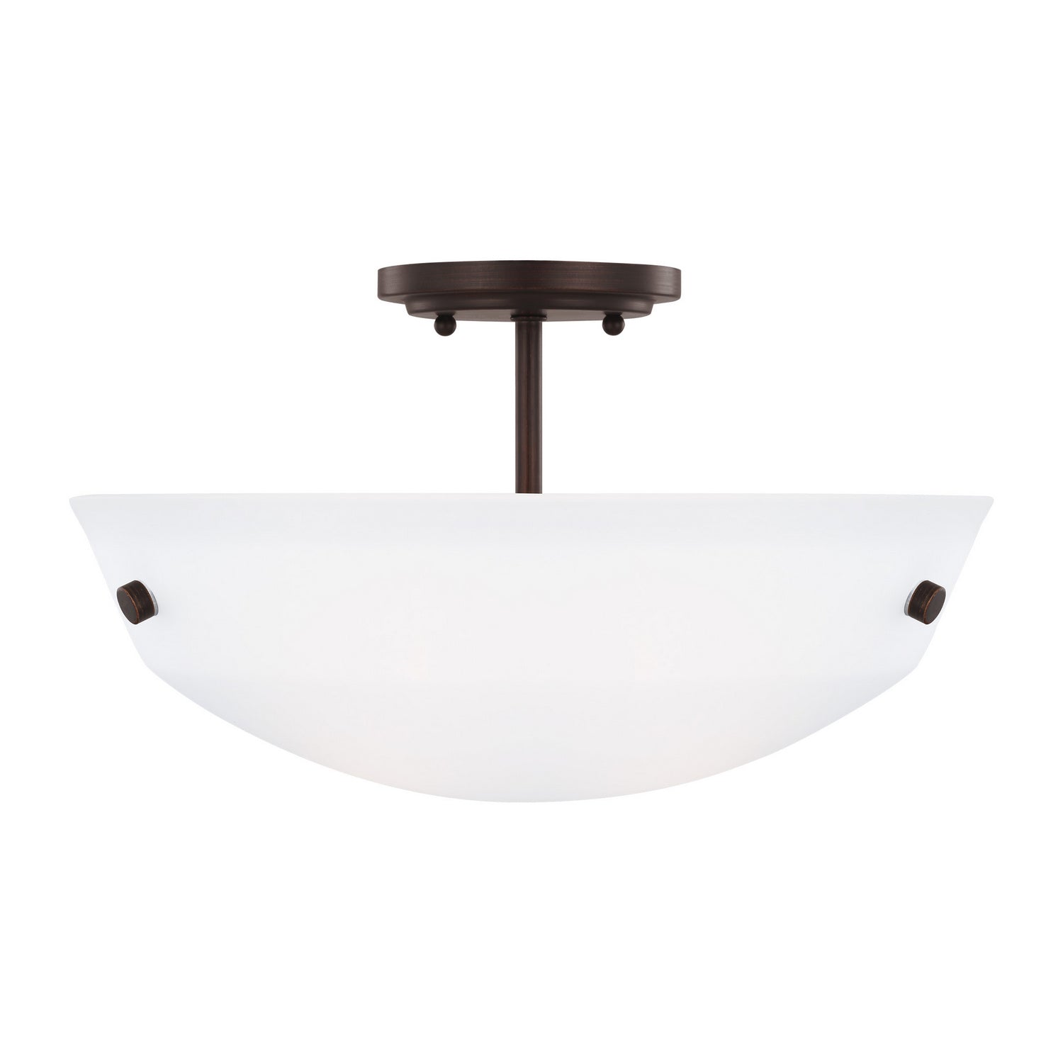 Generation Lighting - 7715202-710 - Two Light Semi-Flush Convertible Pendant - Kerrville - Bronze