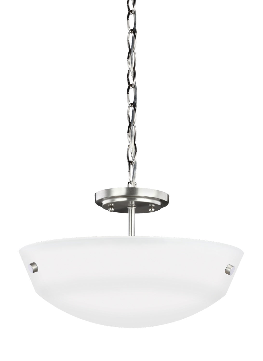 Generation Lighting - 7715202-962 - Two Light Semi-Flush Convertible Pendant - Kerrville - Brushed Nickel