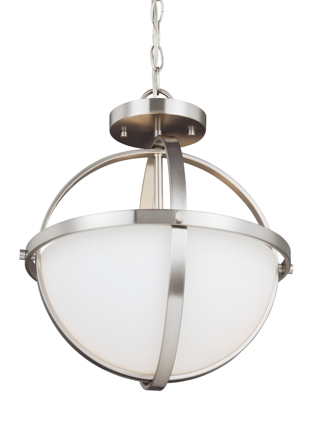 Generation Lighting - 7724602-962 - Two Light Semi-Flush Convertible Pendant - Alturas - Brushed Nickel
