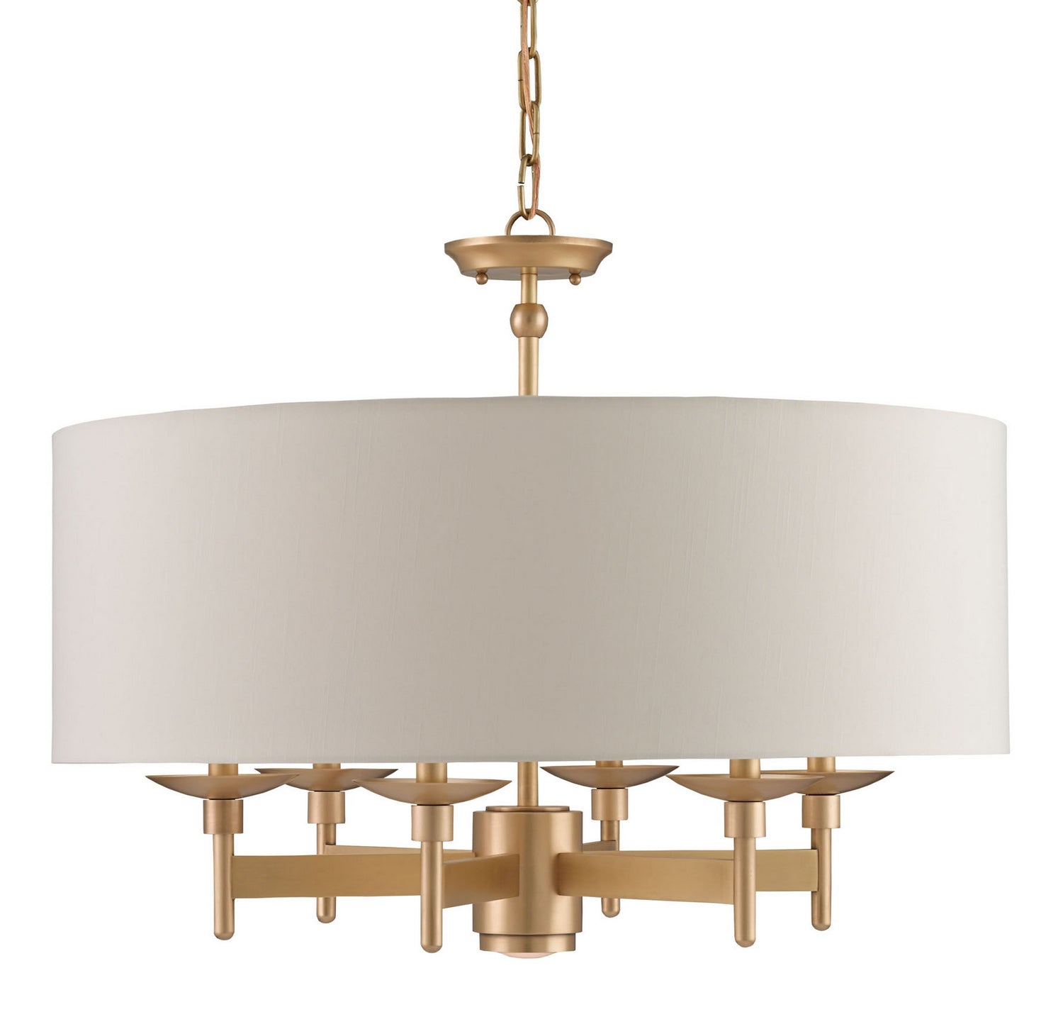 Currey and Company - 9299 - Seven Light Chandelier - Antique Brass