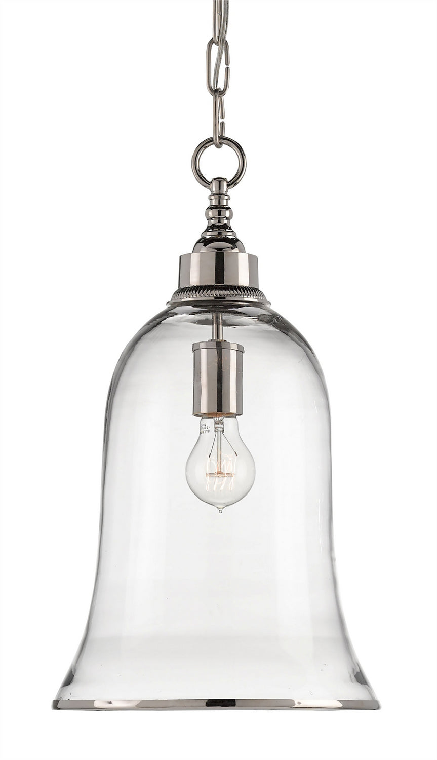 Currey and Company - 9382 - One Light Pendant - Nickel