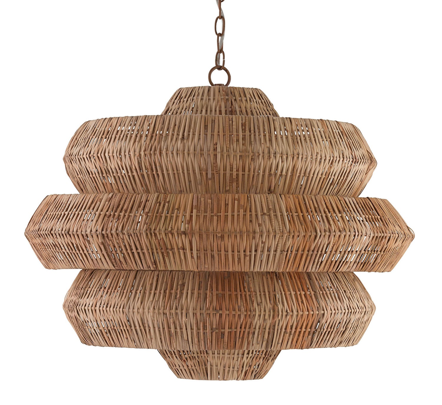 Currey and Company - 9859 - Nine Light Chandelier - Natural/Khaki