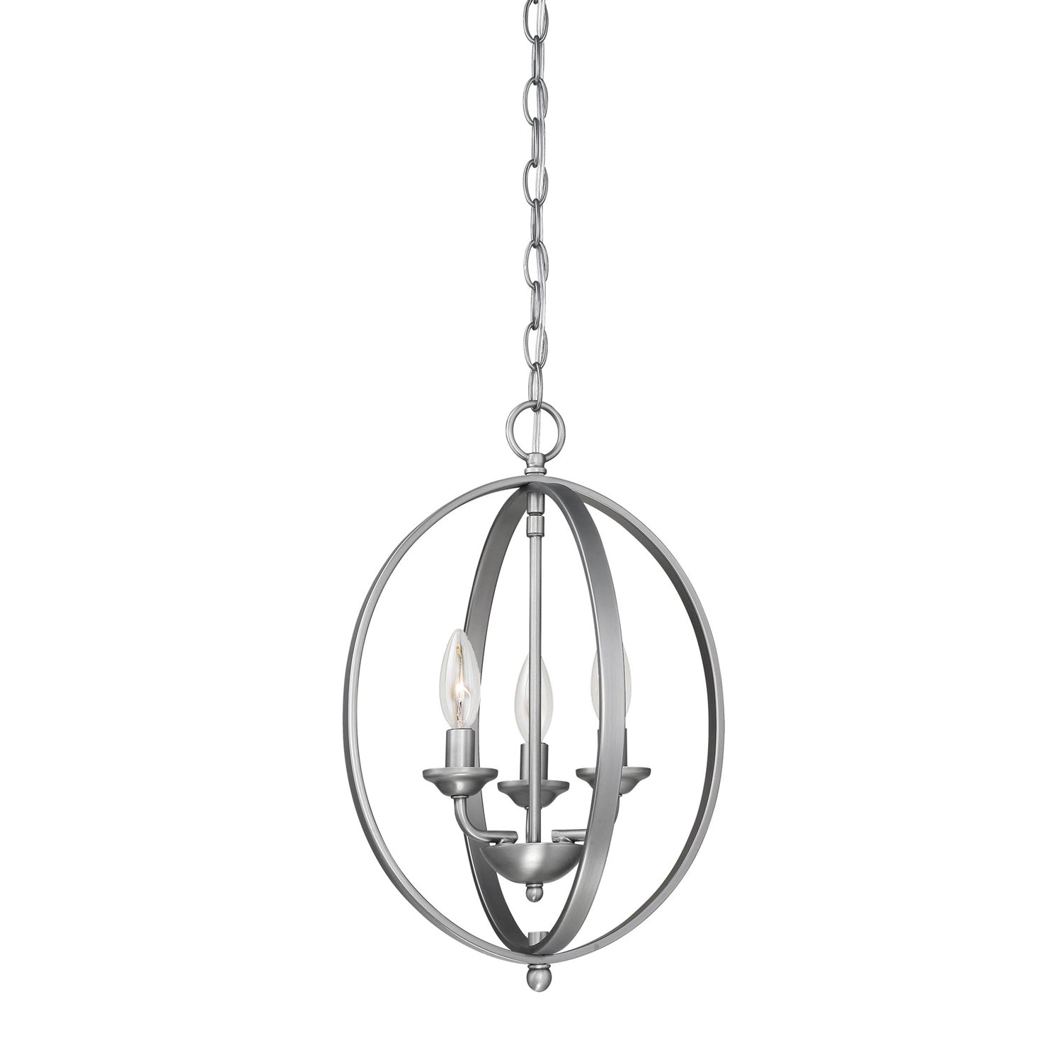 Millennium - 3033-BPW - Three Light Pendant - Brushed Pewter