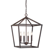 Millennium - 3244-RBZ - Four Light Pendant - Rubbed Bronze