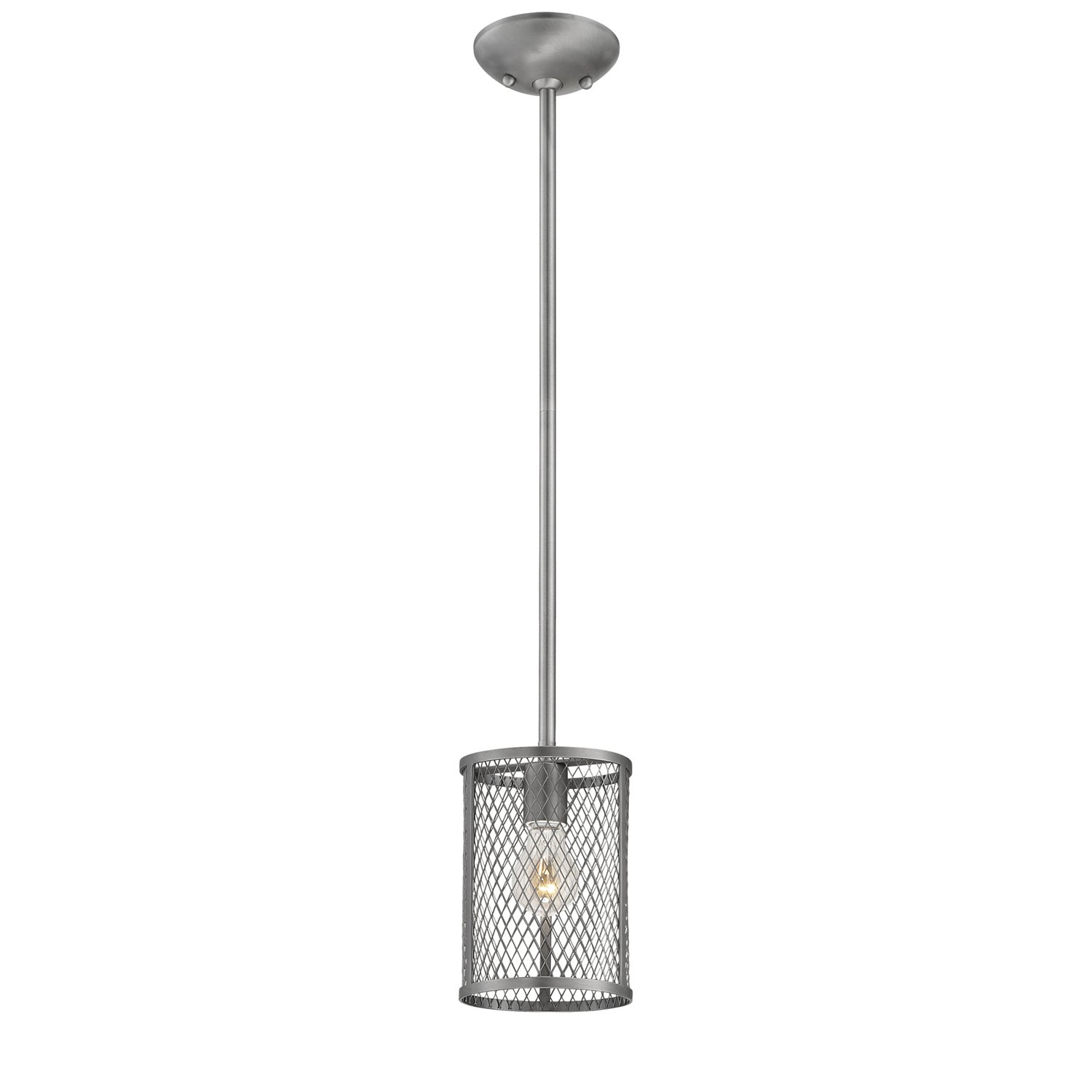 Millennium - 3261-BPW - One Light Mini-Pendant - Akron - Brushed Pewter