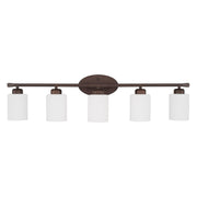 Capital Lighting - 115251BZ-338 - Five Light Vanity - Dixon - Bronze