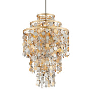 Corbett Lighting - 215-47 - Seven Light Chandelier - Ambrosia - Gold Silver Leaf & Stainless