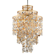 Corbett Lighting - 215-711 - 11 Light Chandelier - Ambrosia - Gold Silver Leaf & Stainless