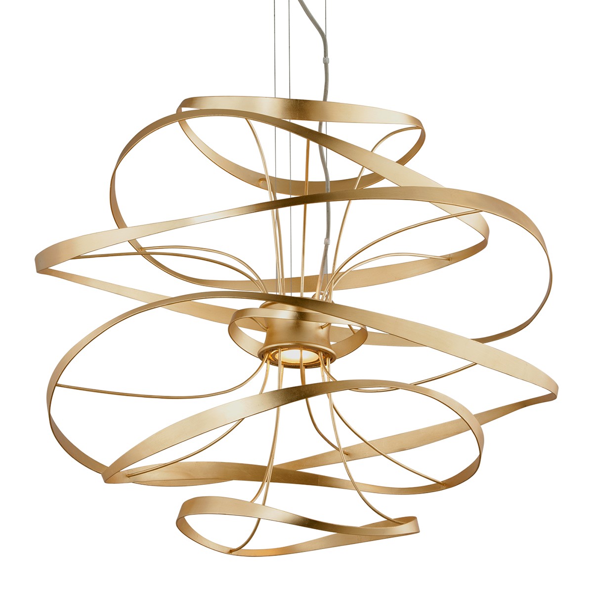 Corbett Lighting - 216-43-GL/SS - LED Chandelier - Calligraphy - Gold Leaf W Polished Stainless