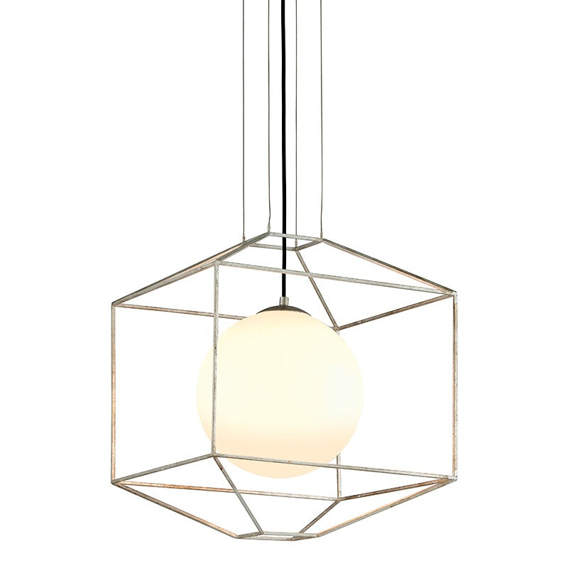 Troy Lighting - F5254 - One Light Pendant - Silhouette - Silver Leaf