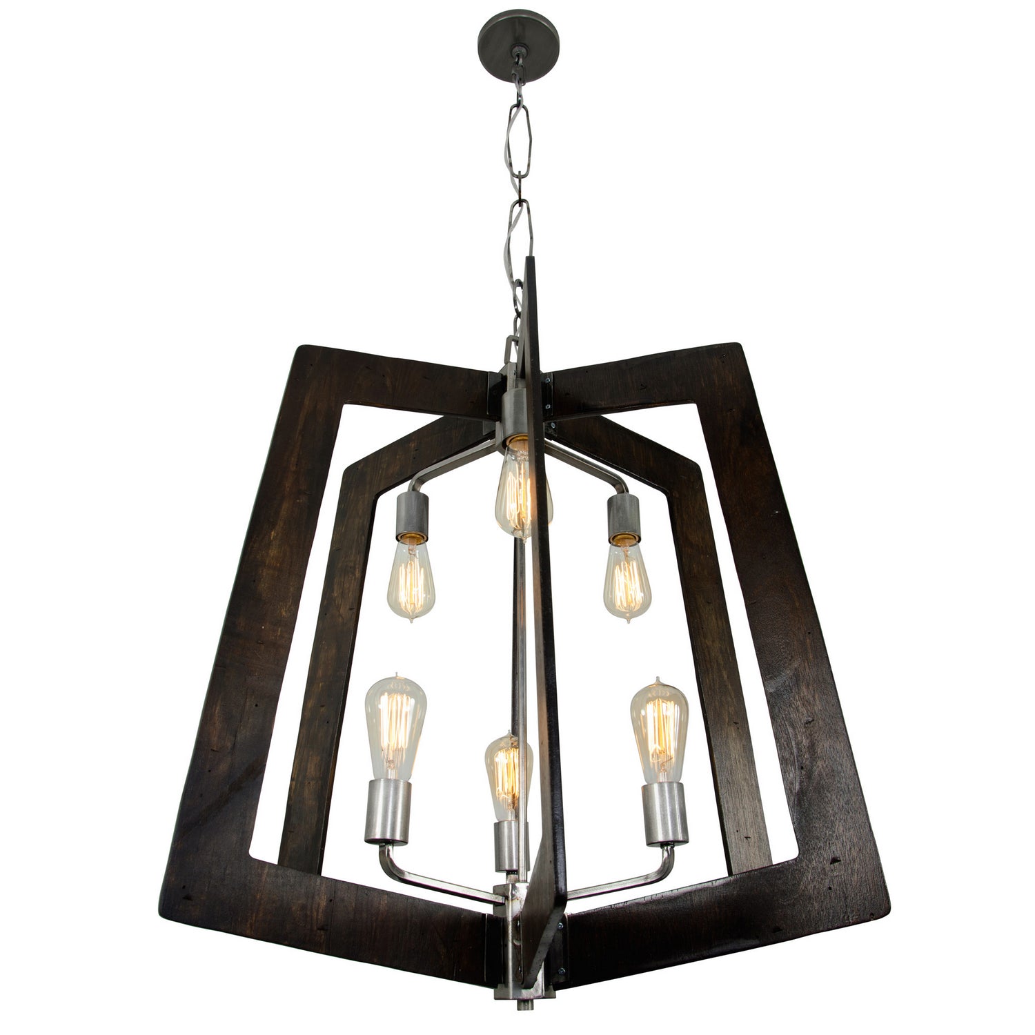 Varaluz - 268F06SL - Six Light Chandelier - Lofty - Steel