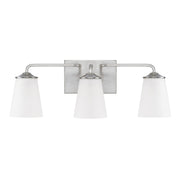 Capital Lighting - 114131BN-331 - Three Light Vanity - Braylon - Brushed Nickel