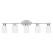 Capital Lighting - 115251BN-338 - Five Light Vanity - Dixon - Brushed Nickel