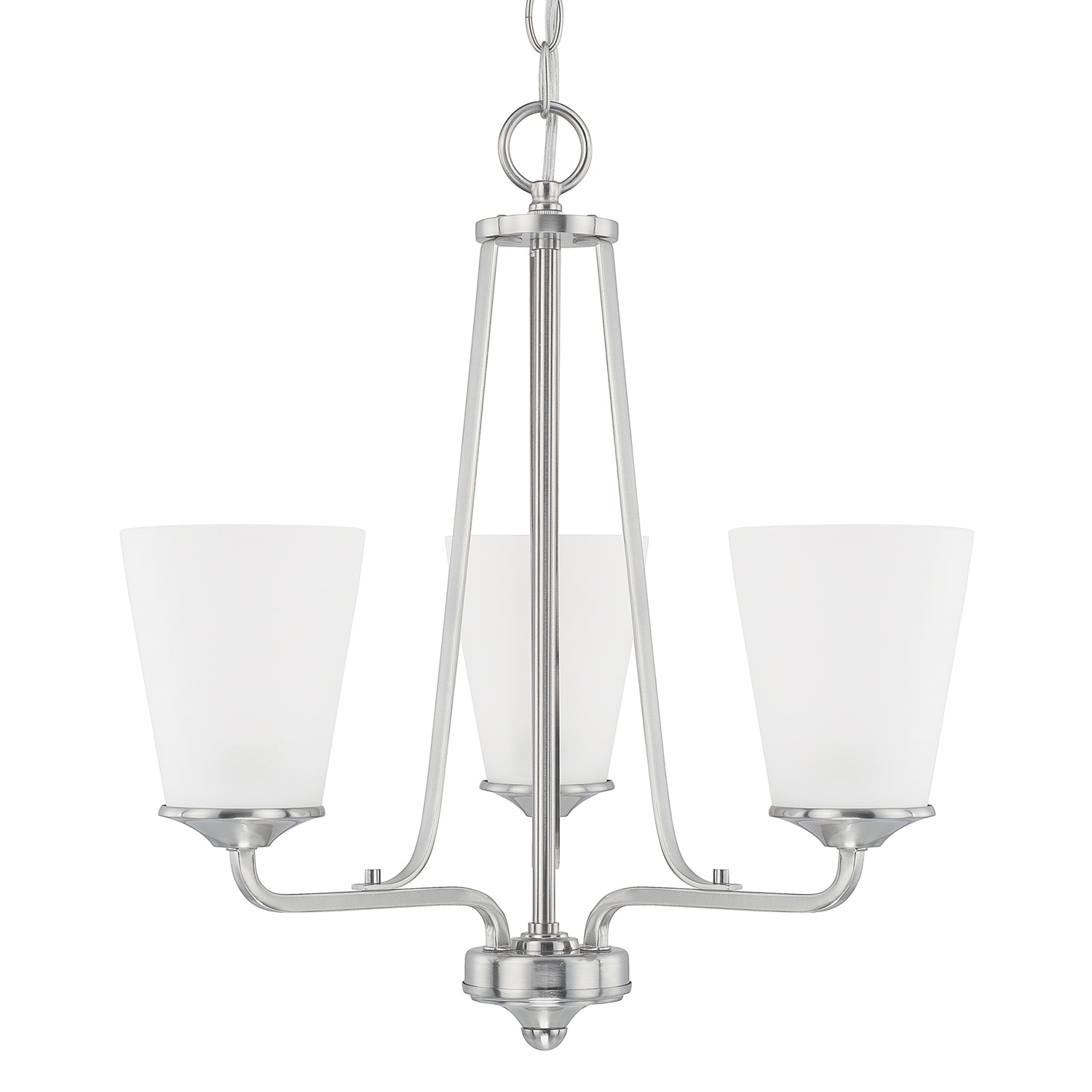 Capital Lighting - 414131BN-331 - Three Light Chandelier - Braylon - Brushed Nickel