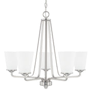 Capital Lighting - 414151BN-331 - Five Light Chandelier - Braylon - Brushed Nickel