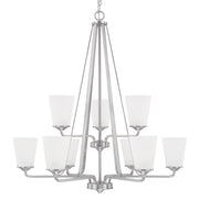 Capital Lighting - 414191BN-331 - Nine Light Chandelier - Braylon - Brushed Nickel