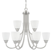 Capital Lighting - 415191BN-337 - Nine Light Chandelier - Trenton - Brushed Nickel