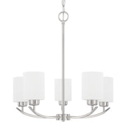 Capital Lighting - 415251BN-338 - Five Light Chandelier - Dixon - Brushed Nickel