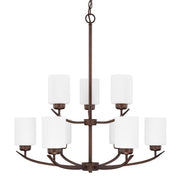 Capital Lighting - 415291BZ-338 - Nine Light Chandelier - Dixon - Bronze