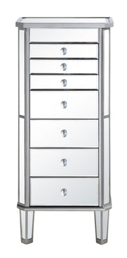 Elegant Lighting - MF6-1003SC - Jewelry Armoire - Contempo - Hand rubbed Antique Silver