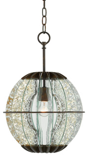 Currey and Company - 9000-0010 - One Light Pendant - Light Bronze Gold/Raj Mirror