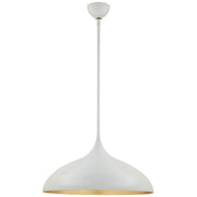 Visual Comfort Signature - ARN 5352PW - One Light Pendant - Agnes - Plaster White
