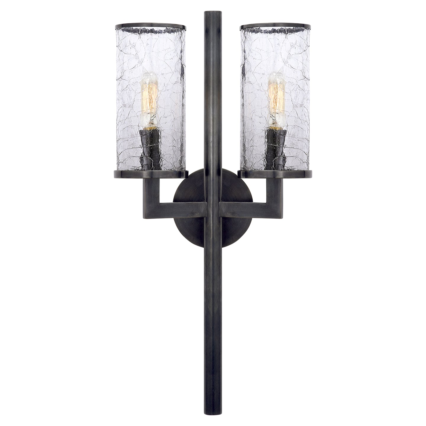 Visual Comfort Signature - KW 2201BZ-CRG - Two Light Wall Sconce - Liaison - Bronze