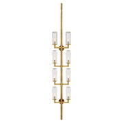 Visual Comfort Signature - KW 2204AB-CRG - Eight Light Wall Sconce - Liaison - Antique-Burnished Brass