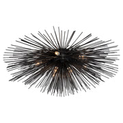 Visual Comfort Signature - KW 4070AI - Ten Light Flush Mount - Strada - Aged Iron
