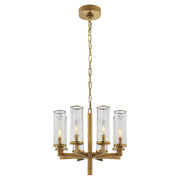 Visual Comfort Signature - KW 5200AB-CRG - Eight Light Chandelier - Liaison - Antique-Burnished Brass