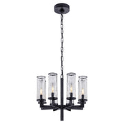 Visual Comfort Signature - KW 5200BZ-CRG - Eight Light Chandelier - Liaison - Bronze