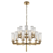 Visual Comfort Signature - KW 5201AB-CRG - 20 Light Chandelier - Liaison - Antique-Burnished Brass