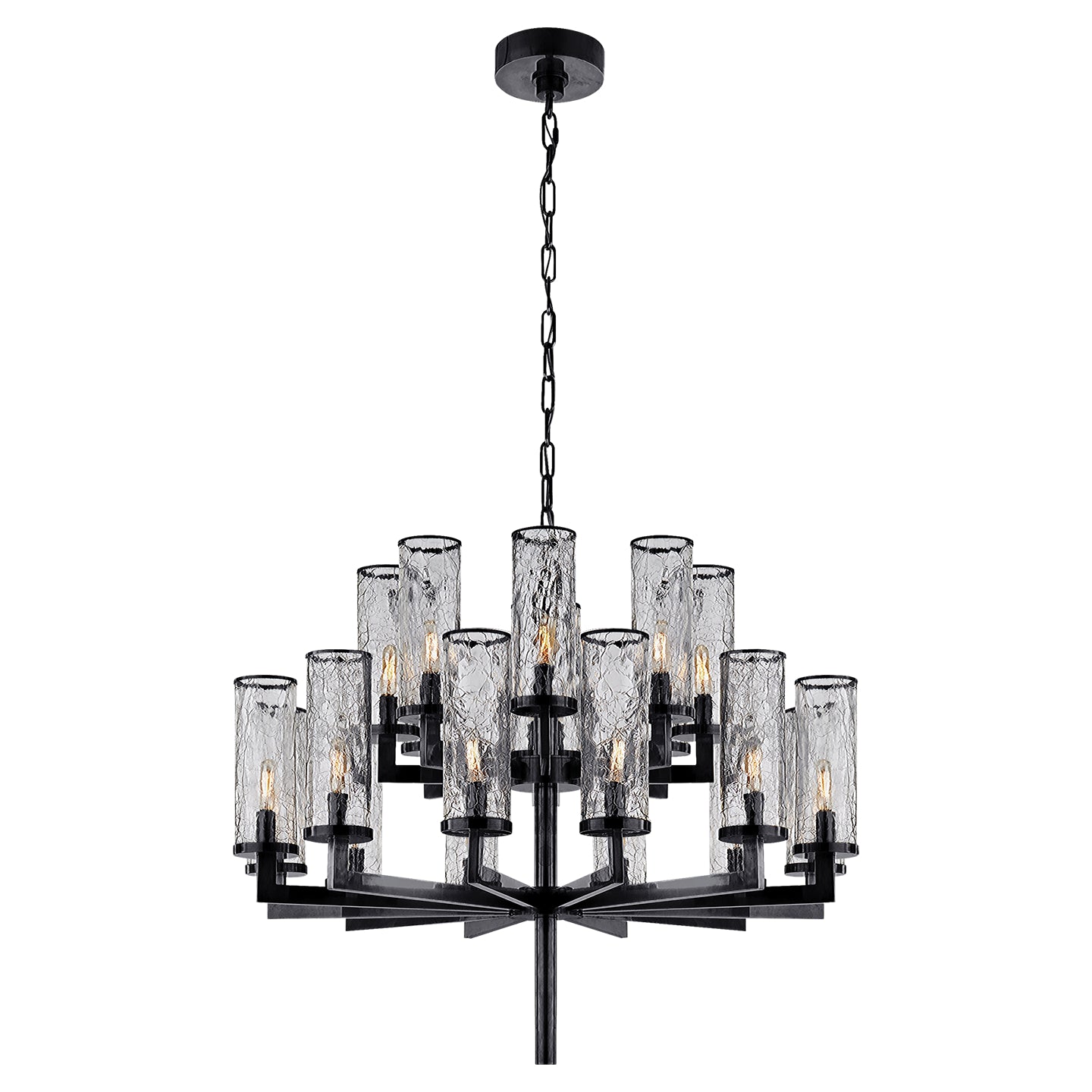 Visual Comfort Signature - KW 5201BZ-CRG - 20 Light Chandelier - Liaison - Bronze