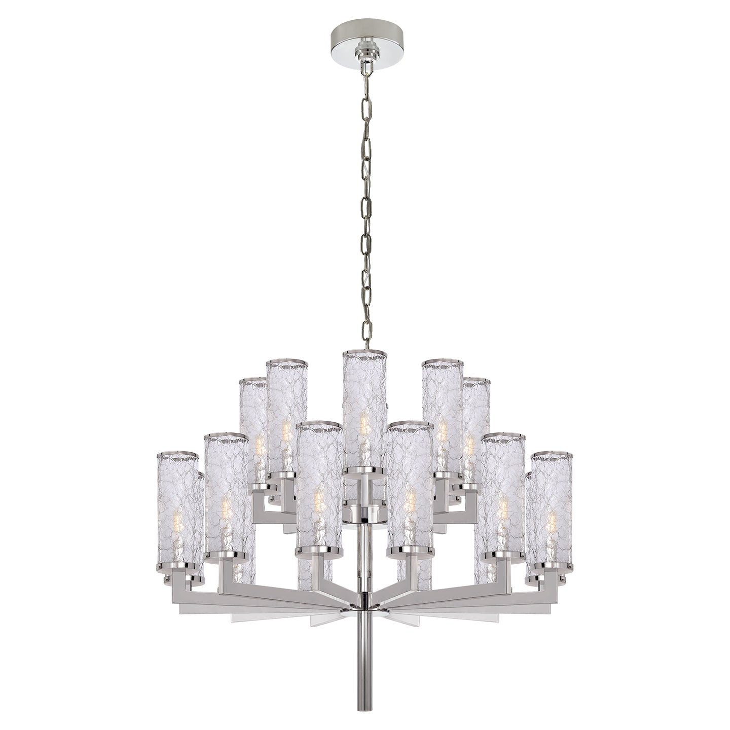 Visual Comfort Signature - KW 5201PN-CRG - 20 Light Chandelier - Liaison - Polished Nickel
