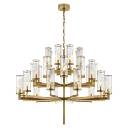 Visual Comfort Signature - KW 5202AB-CRG - 32 Light Chandelier - Liaison - Antique-Burnished Brass