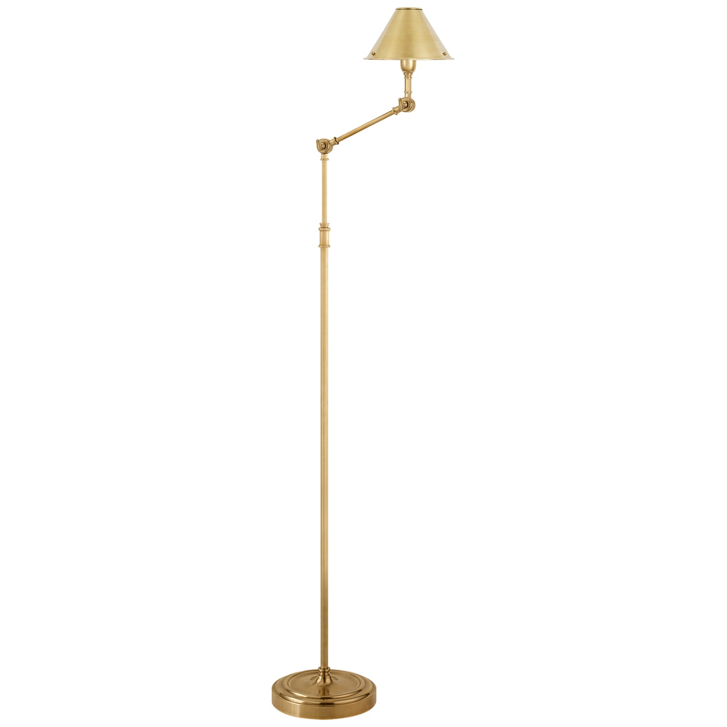 Ralph Lauren - RL 1250NB - One Light Floor Lamp - Anette - Natural Brass