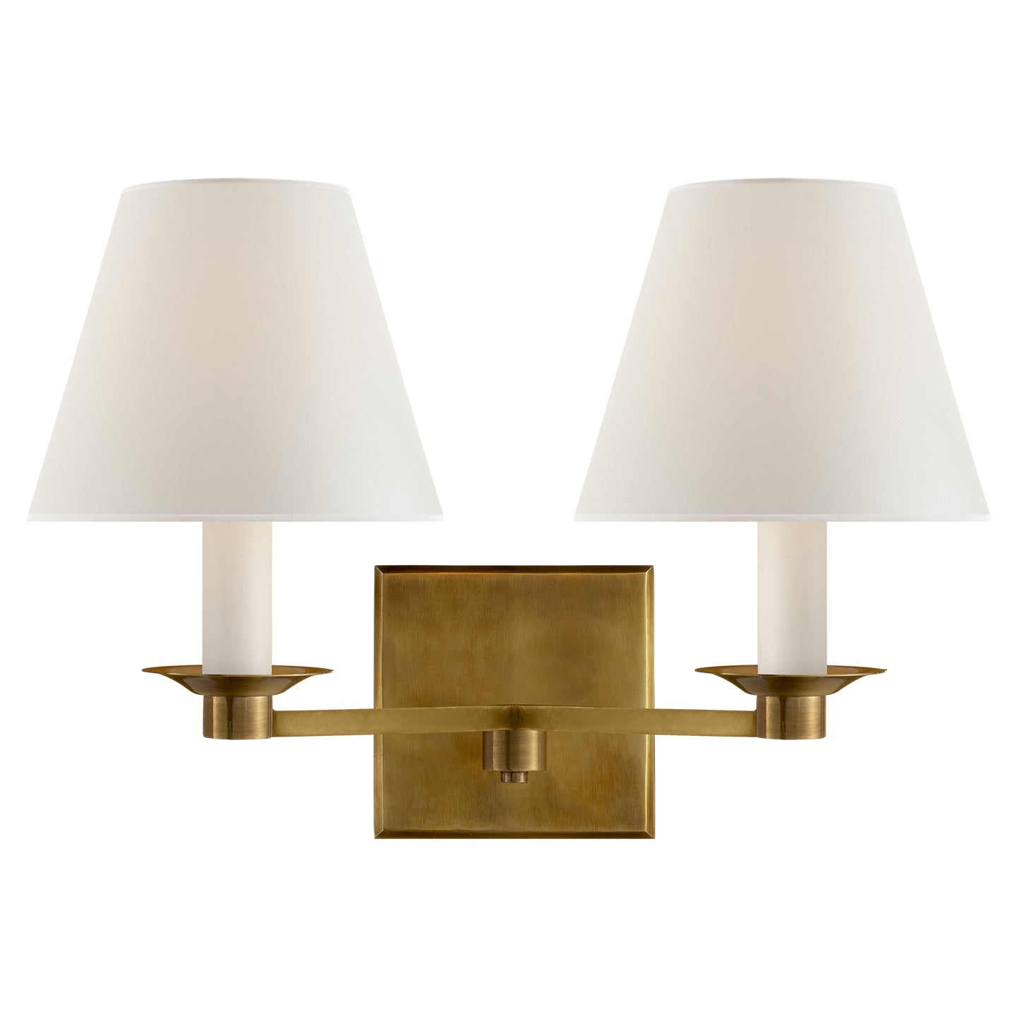 Ralph Lauren - RL 2007NB-P - Two Light Wall Sconce - Evans - Natural Brass