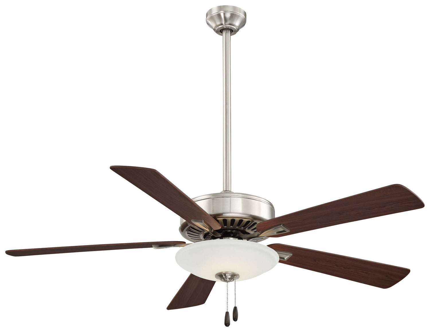 Minka Aire - F656L-BN/DW - 52"Ceiling Fan - Contractor Uni-Pack LED - Brushed Nickel With Dark Walnut Blades