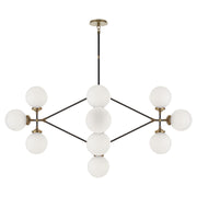 Visual Comfort Signature - S 5024HAB/BLK-WG - 14 Light Chandelier - Bistro - Hand-Rubbed Antique Brass and Black