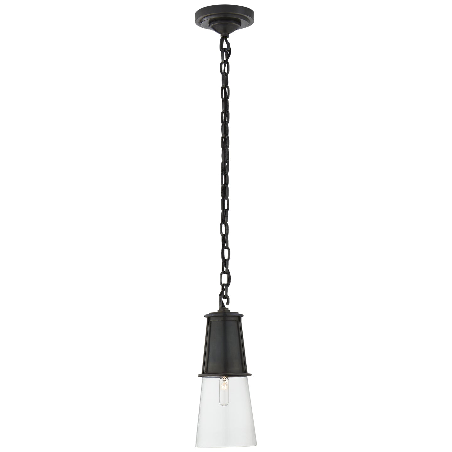Visual Comfort Signature - TOB 5751BZ-CG - One Light Pendant - Robinson - Bronze